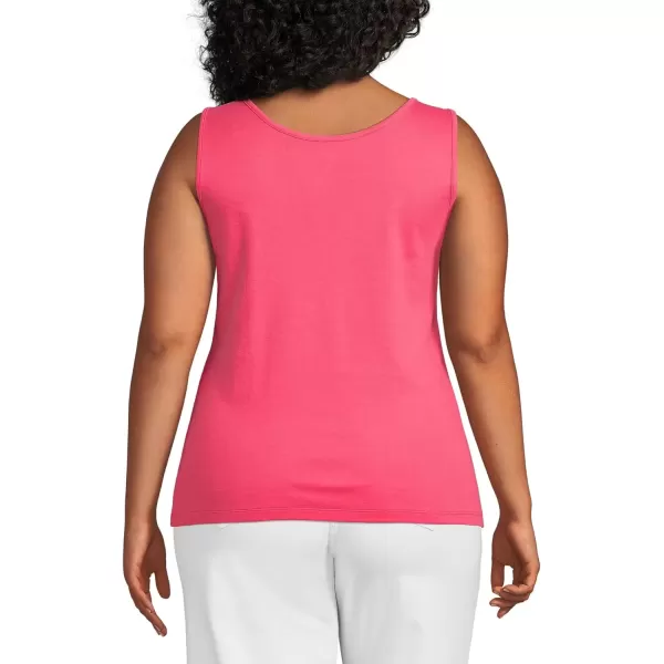 imageLands End Womens Cotton Tank TopRouge Pink