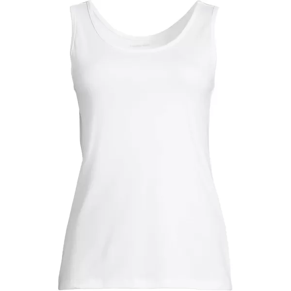 imageLands End Womens Cotton Tank TopWhite