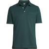 imageLands End Mens Short Sleeve Supima Cotton Polo Shirt with PocketDeep Forest