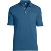 imageLands End Mens Short Sleeve Supima Cotton Polo Shirt with PocketEvening Blue