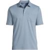 imageLands End Mens Short Sleeve Supima Cotton Polo Shirt with PocketPale Slate Blue