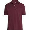 imageLands End Mens Short Sleeve Supima Cotton Polo Shirt with PocketRoyal Burgundy