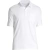 imageLands End Mens Short Sleeve Supima Cotton Polo Shirt with PocketWhite