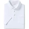 imageLands End Mens Short Sleeve Supima Cotton Polo Shirt with PocketWhite