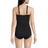 imageLands End Womens Chlorine Resistant High Neck to One Shoulder Multi Way One Piece SwimsuitBlack