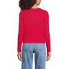 imageLands End Womens Cotton Drifter Cable Cardigan SweaterHeritage Red