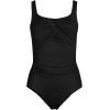 imageLands End Womens SlenderSuit Carmela Tummy Control Scoop Neck One Piece SwimsuitBlack