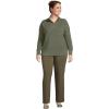 imageLands End Womens Starfish Mid Rise Straight Leg PantsForest Moss