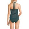 imageLands End Womens Texture VNeck Halter Tankini Swimsuit TopDeep Balsam Shine