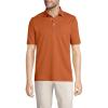 imageLands End Mens Short Sleeve Supima Cotton Polo Shirt with PocketFresh Cinnamon