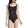 imageLands End Womens SlenderSuit Carmela Tummy Control Scoop Neck One Piece SwimsuitBlack