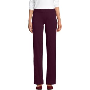 imageLands End Womens Starfish Mid Rise Straight Leg PantsMidnight Plum