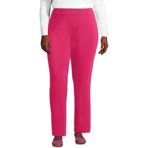 imageLands End Womens Starfish Mid Rise Straight Leg PantsSpiced Rhubarb