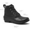 imageLands End Dakota Waterproof Boots for Men  Insulated Warm Mens Duck Boots Black or Brown Size 7 to 15 Medium and Extra Wide Width  Winter Snow or Rain Boots MenBlack