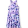 imageLands End Girls Athletic Active Tank Top DressLilac Multi Tie Dye