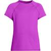 imageLands End Girls Slim Short Sleeve Crew Neck UPF 50 Swim Rash GuardIsland Orchid