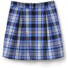 imageLands End School Uniform Womens Plaid Pleated Skort Top of KneeClear Blue Plaid