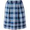 imageLands End School Uniform Womens Plaid Pleated Skort Top of KneeClear Blue Plaid