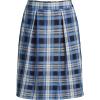 imageLands End School Uniform Womens Plaid Skort Top of KneeClear Blue Plaid