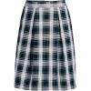 imageLands End School Uniform Womens Plaid Skort Top of KneeWhite Plaid