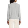 imageLands End Womens Cashmere Johnny Collar SweaterLight Gray Heather