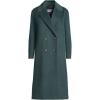 imageLands End Womens Insulated Double Breasted Wool CoatDusty Evening Forest Heather