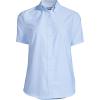 imageLands End Womens Short Sleeve Oxford Dress ShirtBlue