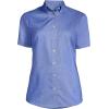 imageLands End Womens Short Sleeve Oxford Dress ShirtFrench Blue