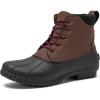 imageLands End Dakota Waterproof Boots for Men  Insulated Warm Mens Duck Boots Black or Brown Size 7 to 15 Medium and Extra Wide Width  Winter Snow or Rain Boots MenRich Coffee Brown