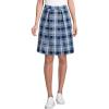 imageLands End School Uniform Womens Plaid Pleated Skort Top of KneeClear Blue Plaid