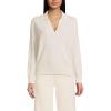 imageLands End Womens Cashmere Johnny Collar SweaterFresh Ivory