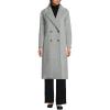 imageLands End Womens Insulated Double Breasted Wool CoatBlack Wool Herringbone