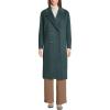 imageLands End Womens Insulated Double Breasted Wool CoatDusty Evening Forest Heather