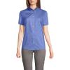 imageLands End Womens Short Sleeve Oxford Dress ShirtFrench Blue