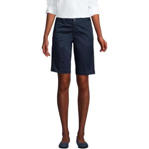 imageLands End Mens Traditional Fit 9quot No Iron Chino ShortsClassic Navy