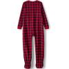 imageLands End Kids Footed Fleece SleeperRed Buffalo Plaid