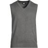 imageLands End Mens Fine Gauge Cotton VestCharcoal Heather