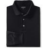 imageLands End Mens Long Sleeve Supima Cotton Polo ShirtBlack