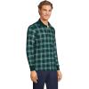 imageLands End Mens Long Sleeve Supima Cotton Polo ShirtDeep Balsam Plaid