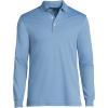 imageLands End Mens Long Sleeve Supima Cotton Polo ShirtMuted Blue