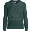 imageLands End Mens Long Sleeve Washable Merino Wool V Neck SweaterDeep Forest