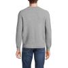 imageLands End Mens Long Sleeve Washable Merino Wool V Neck SweaterPewter Heather