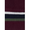 imageLands End Mens Novelty Crew SocksRoyal Burgundy Rugby Stripe