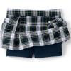 imageLands End School Uniform Girls Plaid Skort Top of KneeWhite Plaid