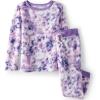 imageLands End Kids Long Sleeve Plush Fleece Pajama SetLavender Tie Dye Multi