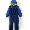 imageLands End Kids Squall Iron Knee Waterproof Winter Snow SuitNavy Colorblock