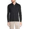 imageLands End Mens Long Sleeve Supima Cotton Polo ShirtBlack