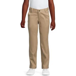 imageLands End Girls Plain Front Stretch Chino PantsKhaki