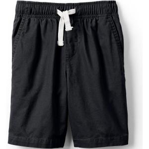 imageLands End Kids Pull On Chambray Elastic Waist ShortsBlack