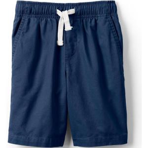 imageLands End Kids Pull On Chambray Elastic Waist ShortsDeep Sea Navy